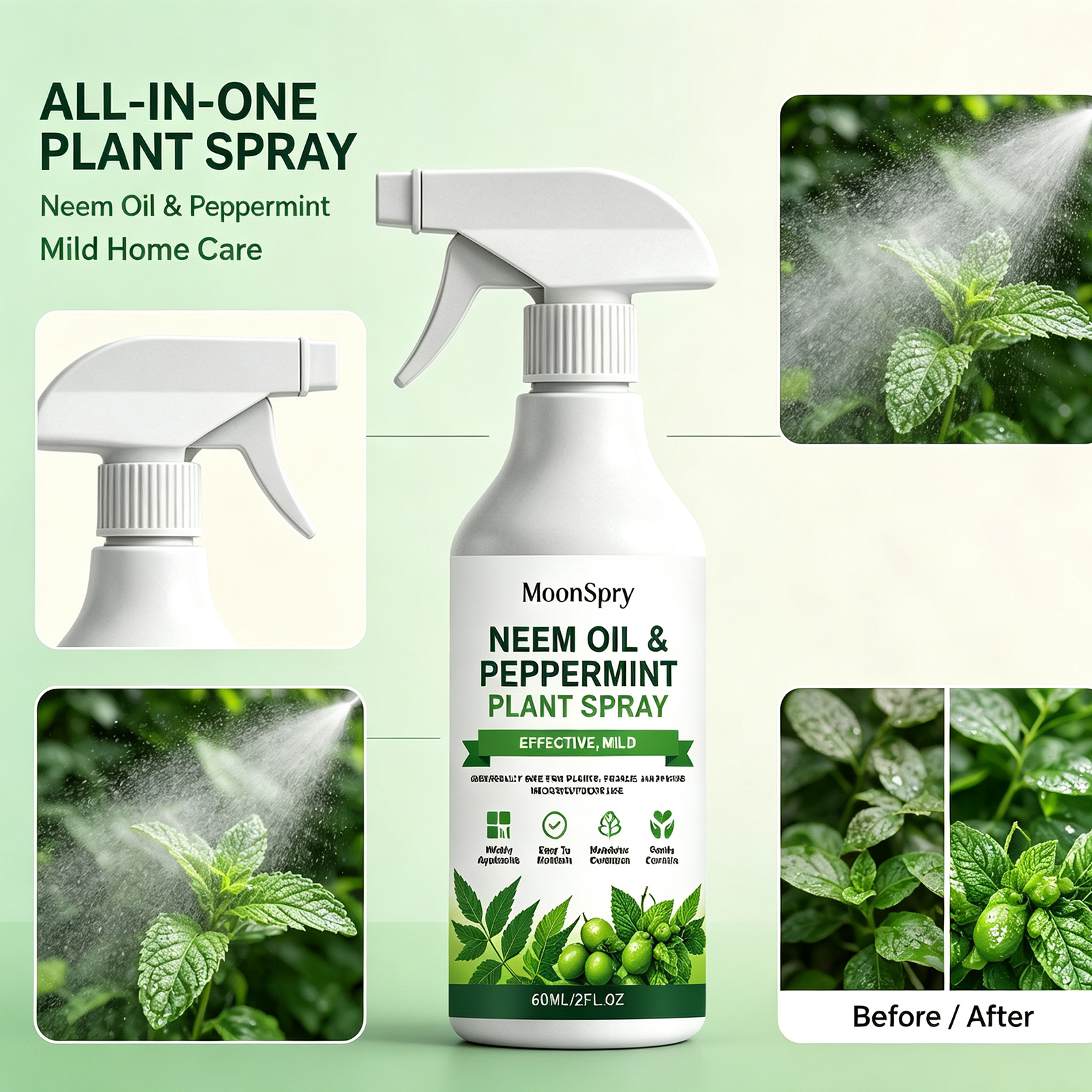 Neem Oil Mint Plant Spray Natu - Rooting Hormone Powder 리뷰 및 가격