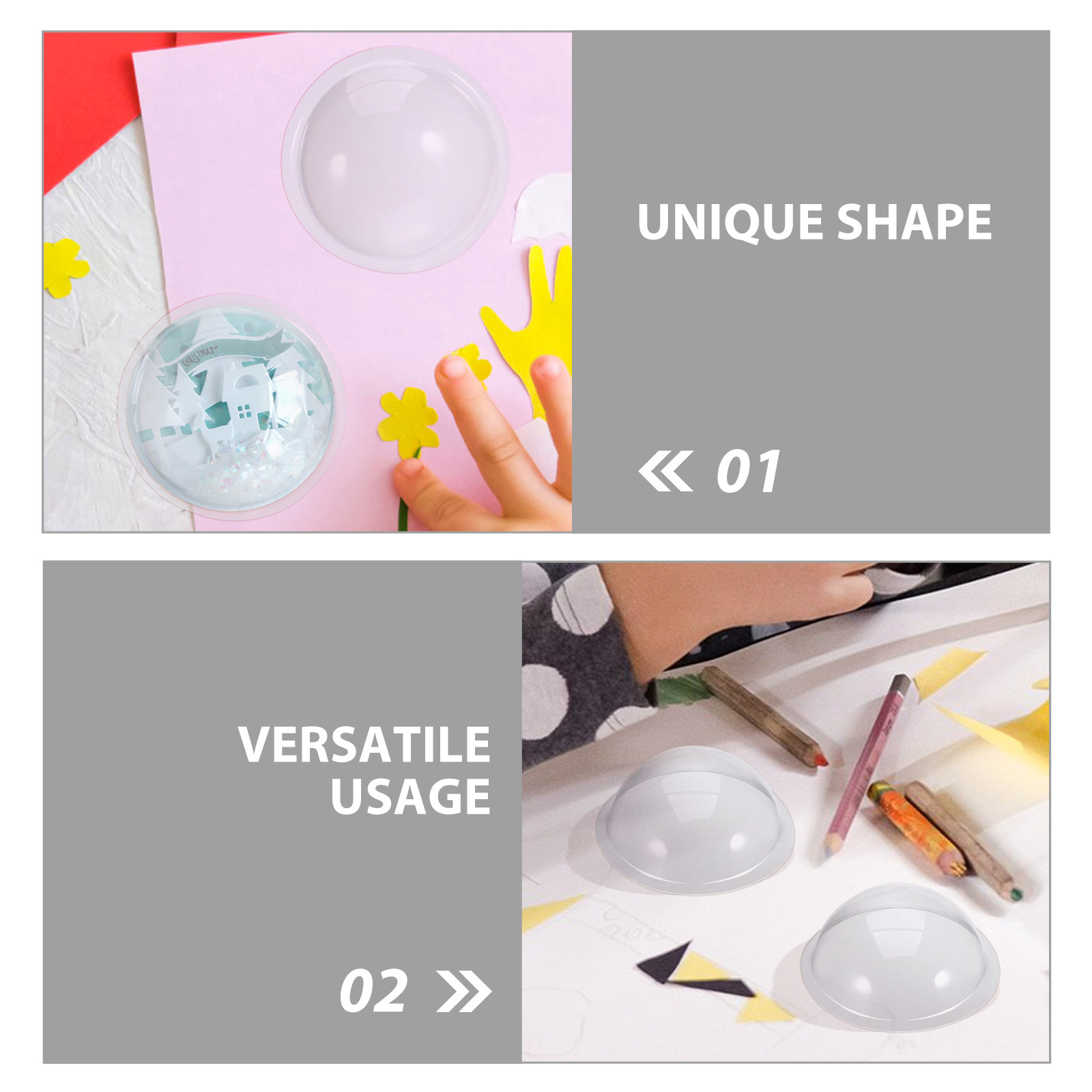 30Pcs Christmas Village Decora - Plastic Dome Clear 리뷰 및 가격