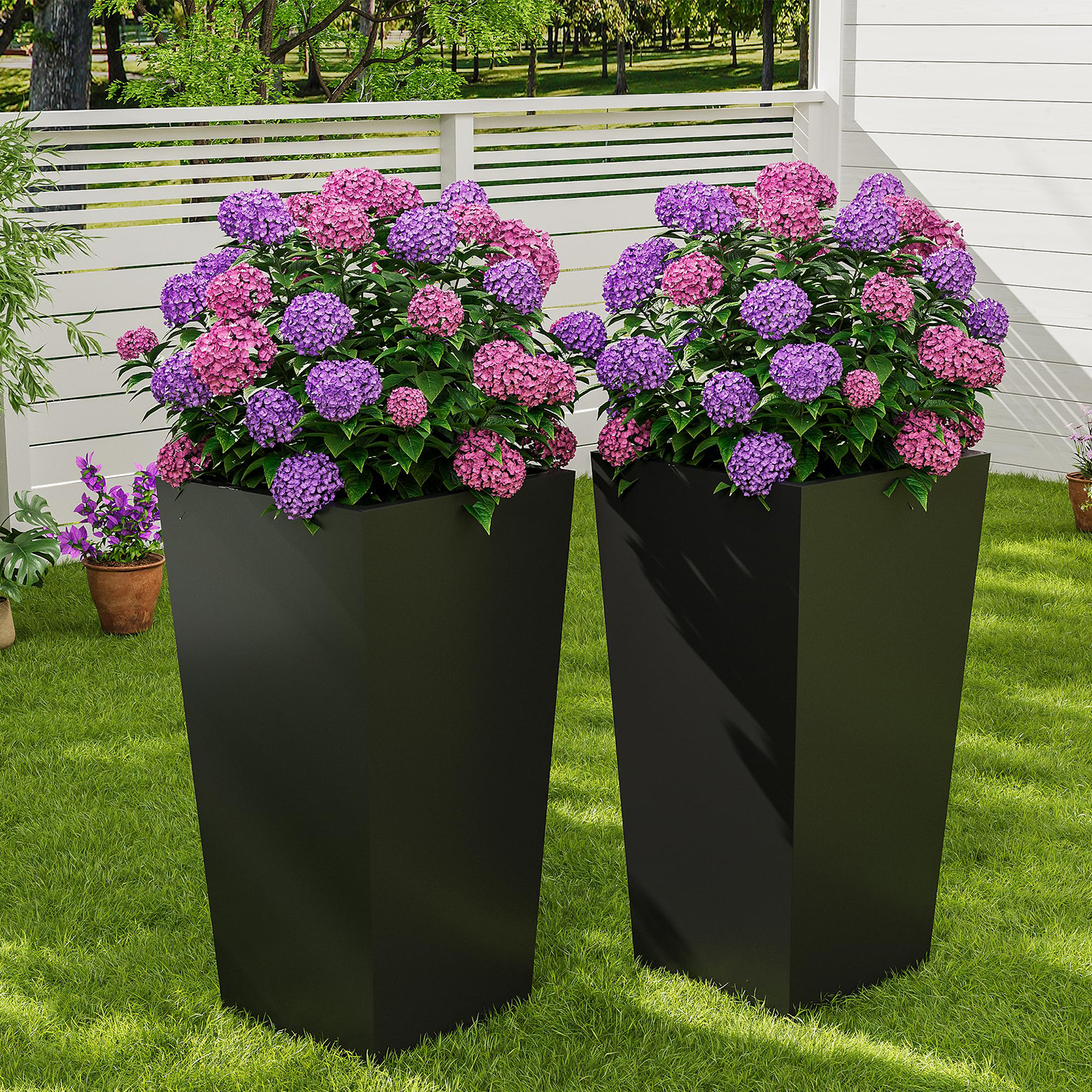 Set Of 2 30in Tall Planters Fo - Self Watering Insert 리뷰 및 가격
