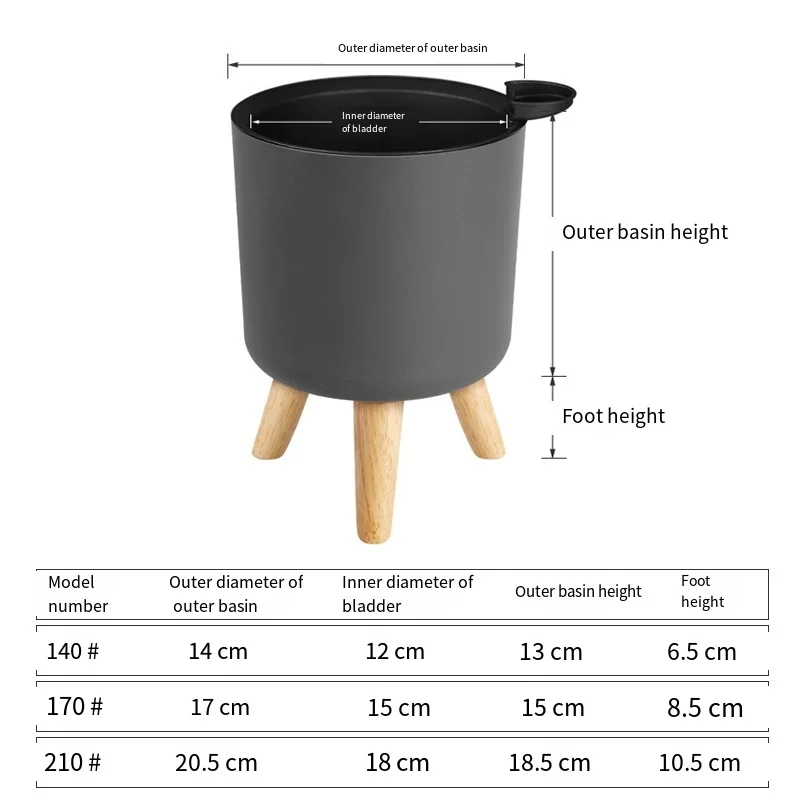 1PC Indoor Plastic Flowerpot S - Self Watering Insert 리뷰 및 가격
