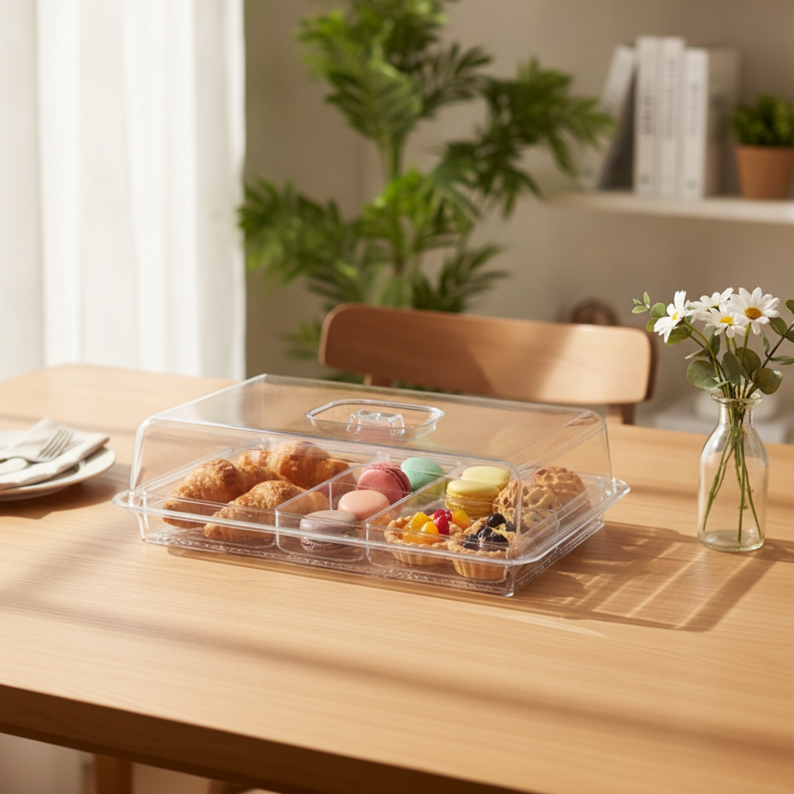 Food Cover with Base Dustproof - Plastic Dome Clear 리뷰 및 가격