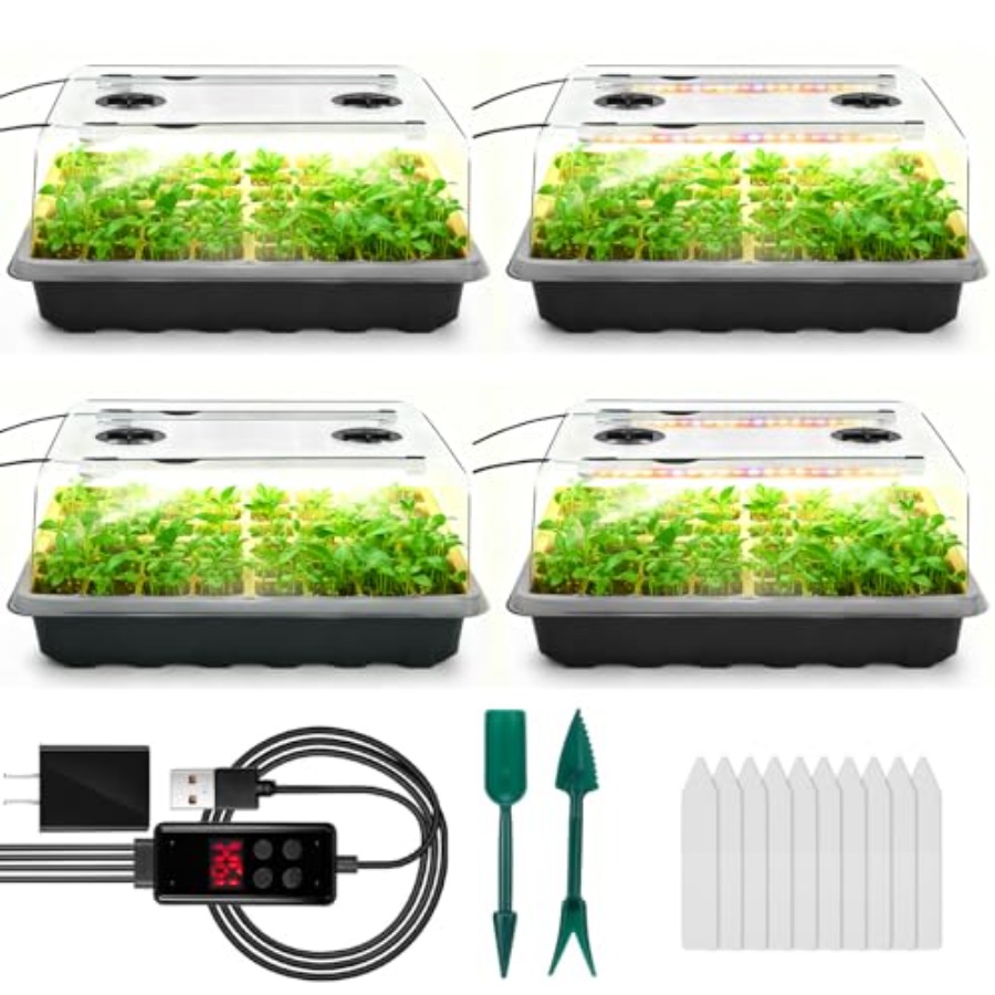 Seed Starter Tray with Grow Li - Humidity Dome Kit 리뷰 및 가격