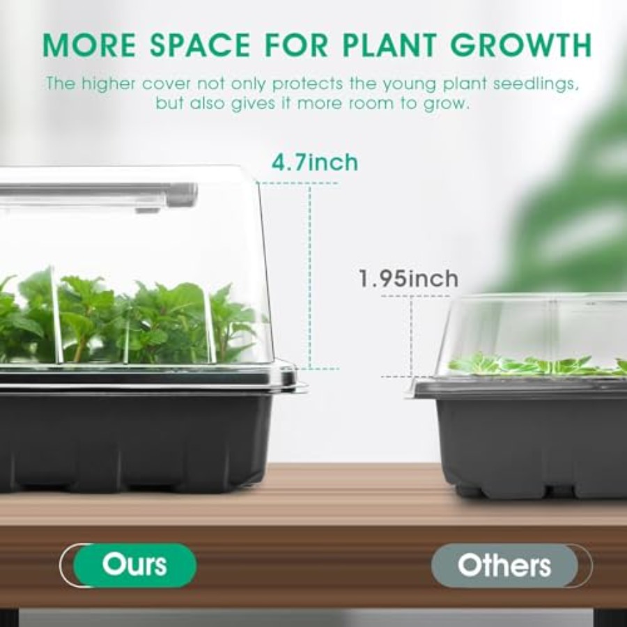 Seed Starter Tray with Grow Li - Humidity Dome Kit 리뷰 및 가격
