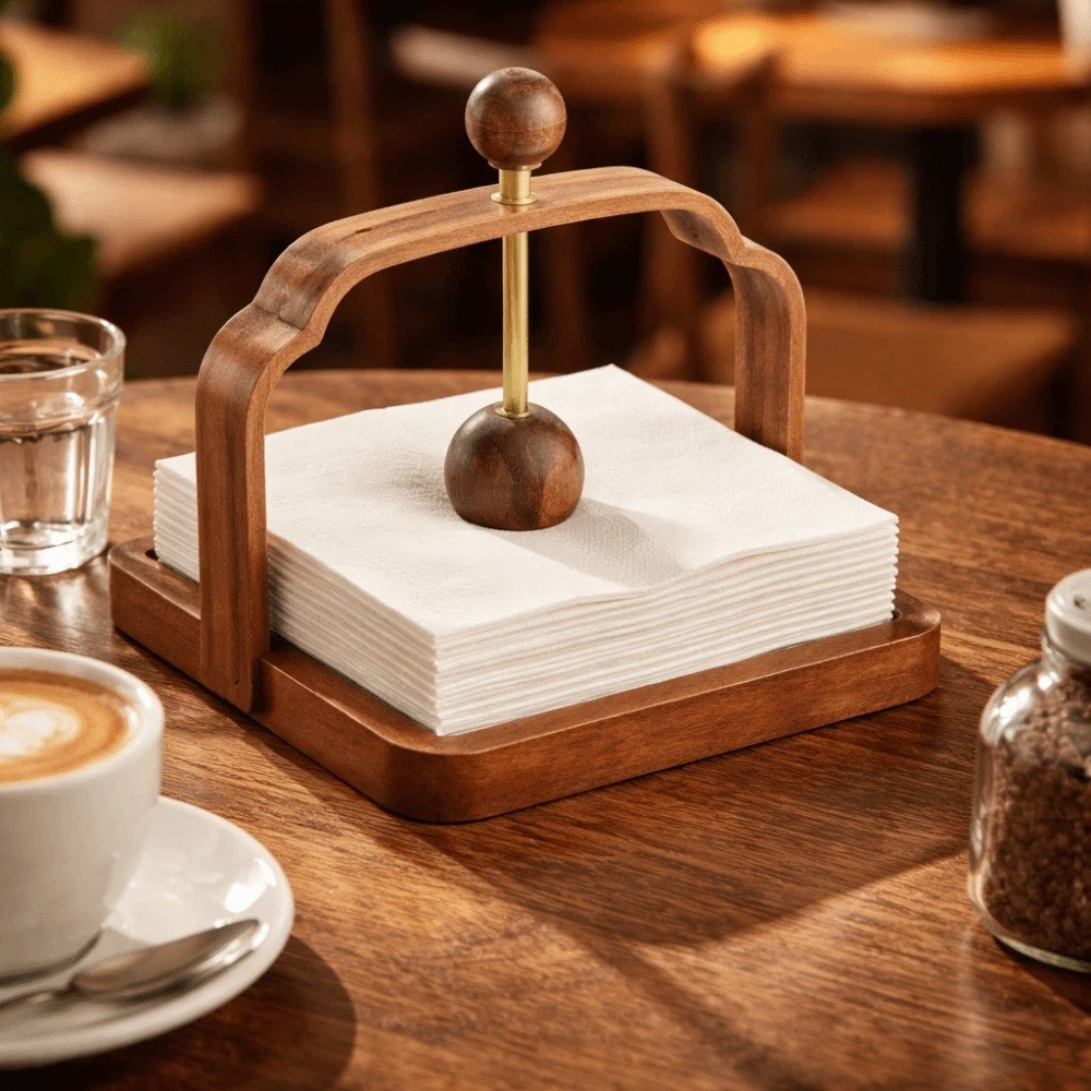 Napkin Stand Retro Walnut Wood - Agar Tissue Culture 리뷰 및 가격