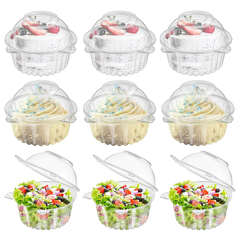 10pcs Cupcake Packaging Boxes  - Plastic Dome Clear 리뷰 및 가격