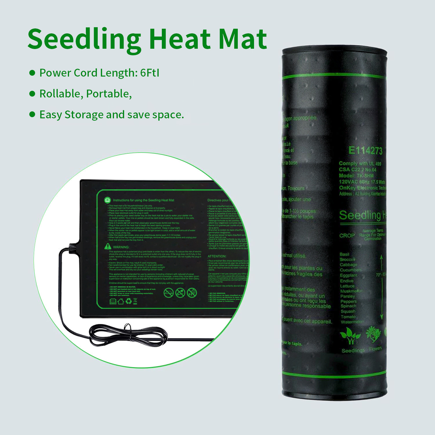 Two-pack 20x10Inch Seedling He - Heat Mat Seedling 리뷰 및 가격