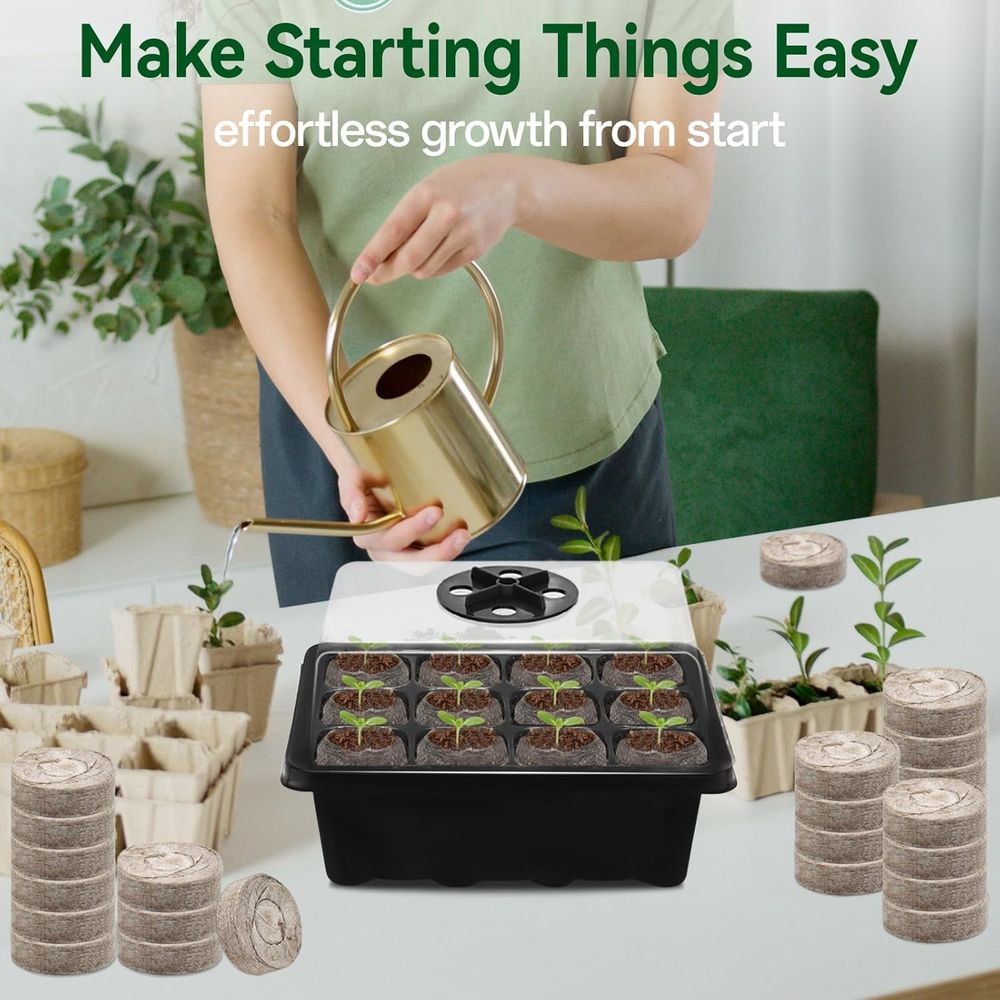 4 Pack Seed Starter Tray with  - Peat Pellet Tray 리뷰 및 가격