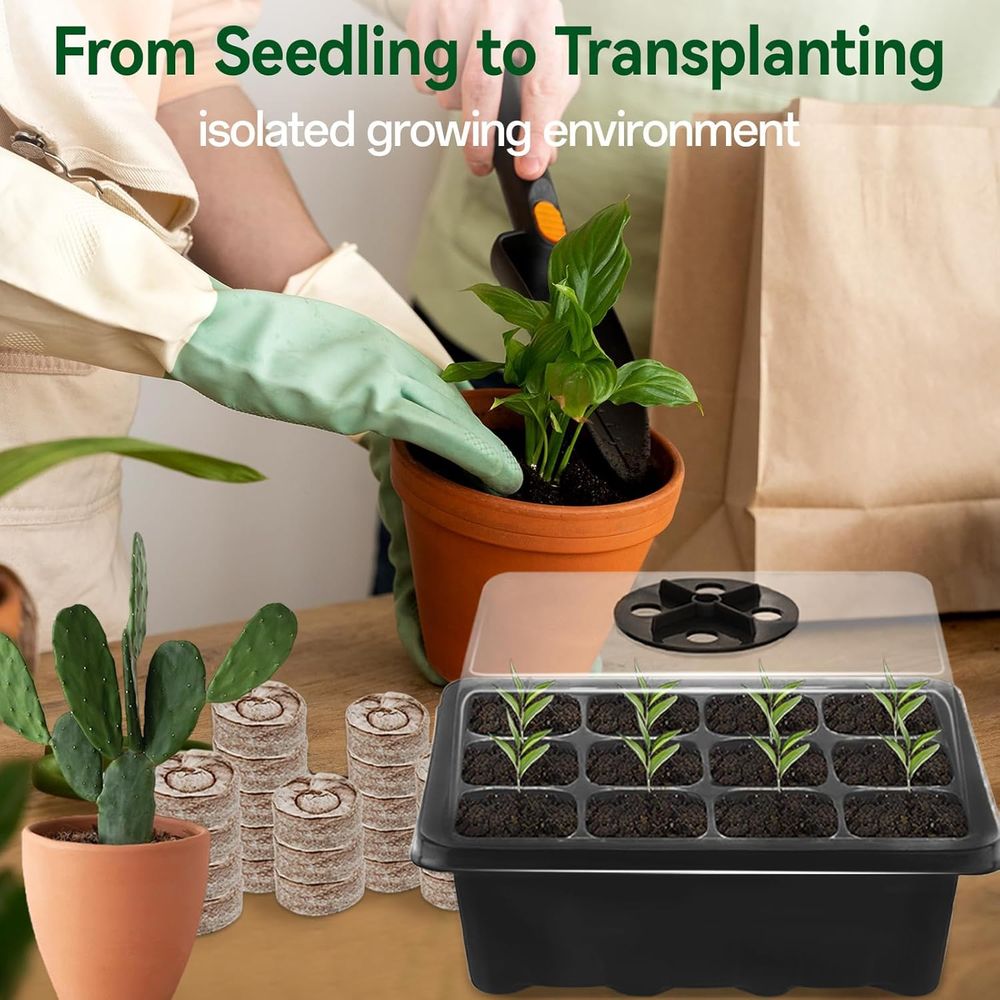 4 Pack Seed Starter Tray with  - Peat Pellet Tray 리뷰 및 가격