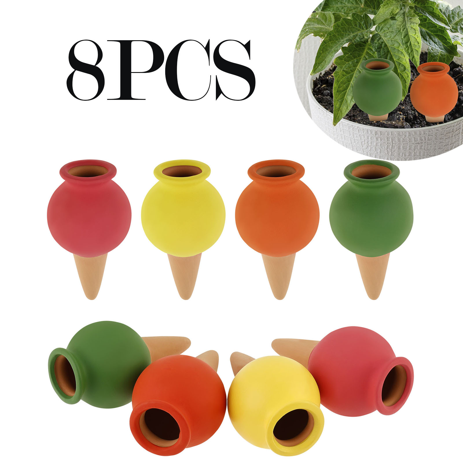 8Pcs Terracotta Self Watering  - Self Watering Insert 리뷰 및 가격