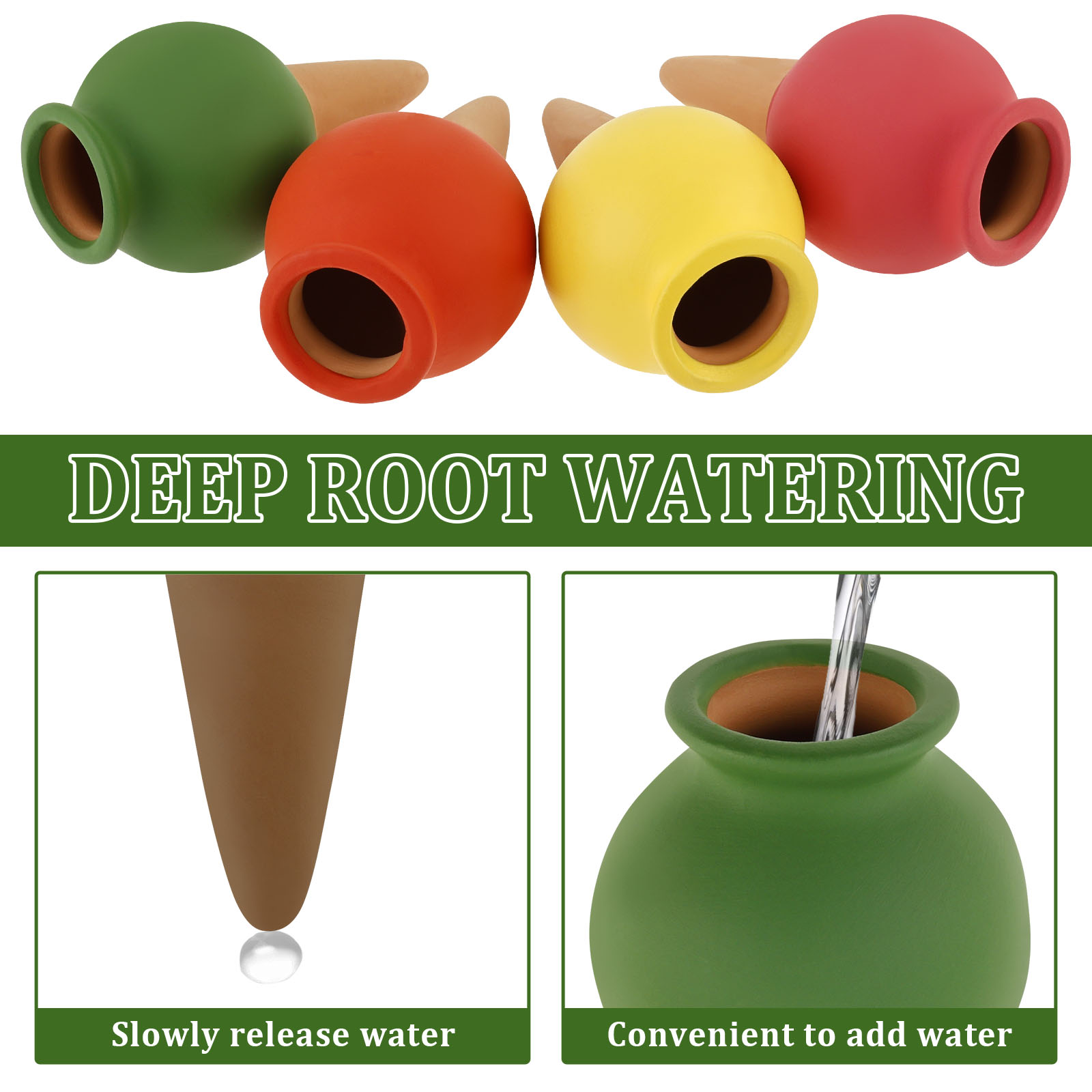8Pcs Terracotta Self Watering  - Self Watering Insert 리뷰 및 가격