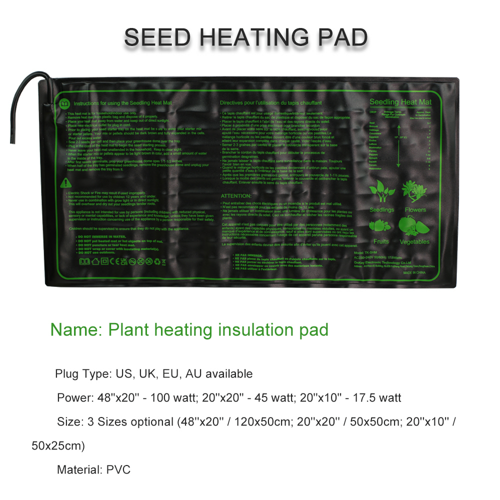 Seedling Heating Pad 3 Sizes W - Heat Mat Seedling 리뷰 및 가격