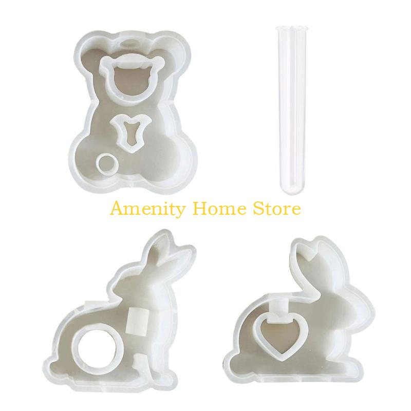 F26C Rabbits Bear Epoxy Resin  - Propagation Station Vase 리뷰 및 가격