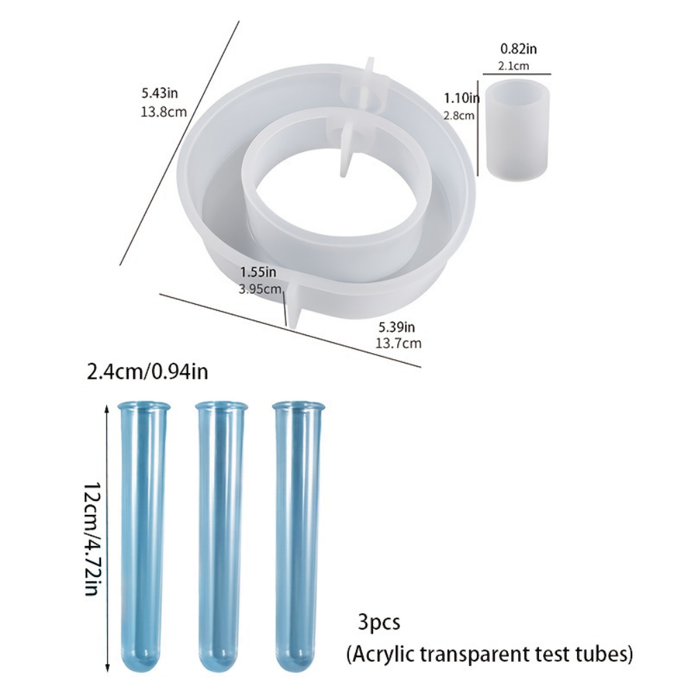 4PCS Flower Vase Silicone Mold - Propagation Station Vase 리뷰 및 가격