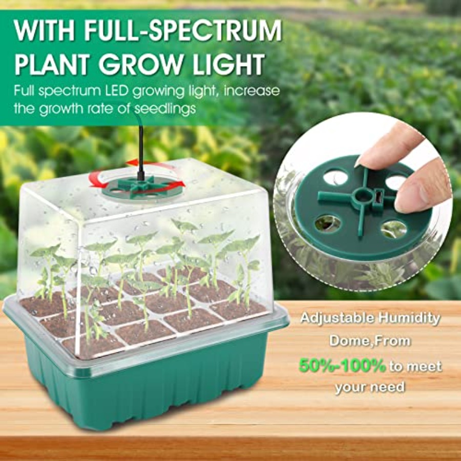 Seed Starter Tray with Light,  - Humidity Dome Kit 리뷰 및 가격