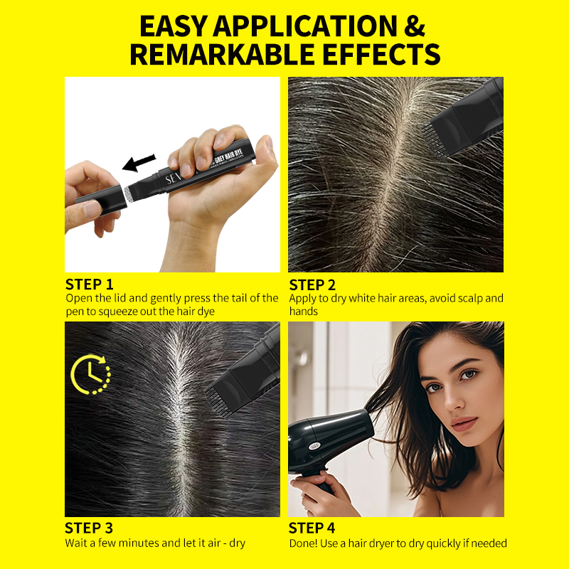 Temporary Hair Dye Pen Comb In - Root Stimulator Liquid 리뷰 및 가격